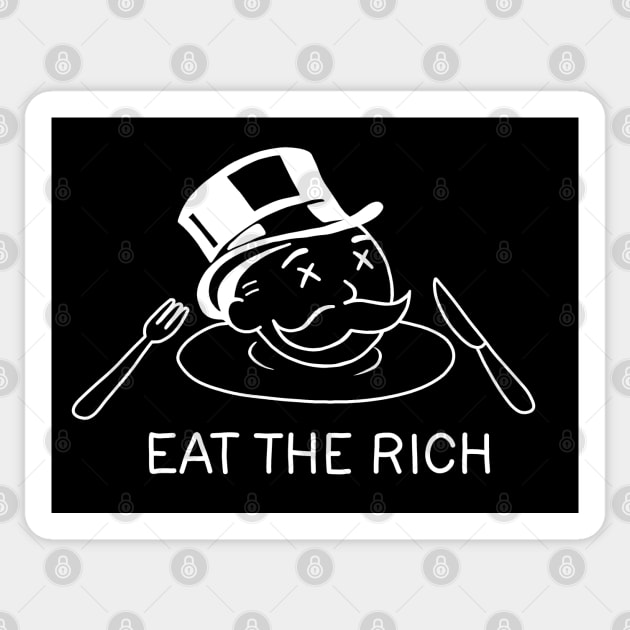 Eat The Rich Sticker by valentinahramov